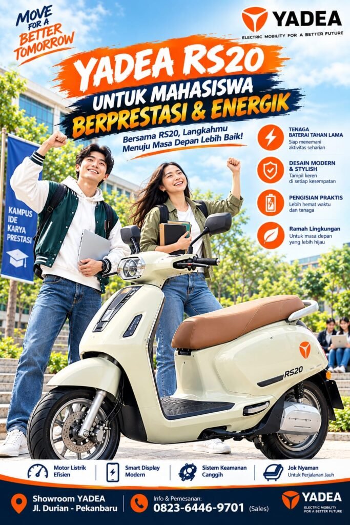 Dukung Program Pemerintah, Molis YADEA Durian Promo Hingga 800 Ribu