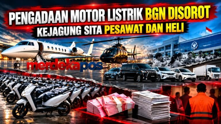 Pengadaan Motor Listrik BGN Disorot, Kejagung Sita Pesawat, Helikopter dan Uang Rp24,97 Miliar