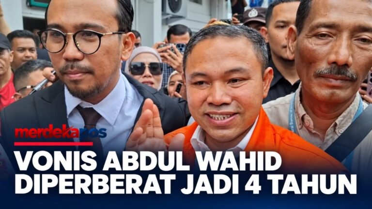Pengadilan Tinggi Riau Perberat Vonis Abdul Wahid Menjadi Empat Tahun Penjara
