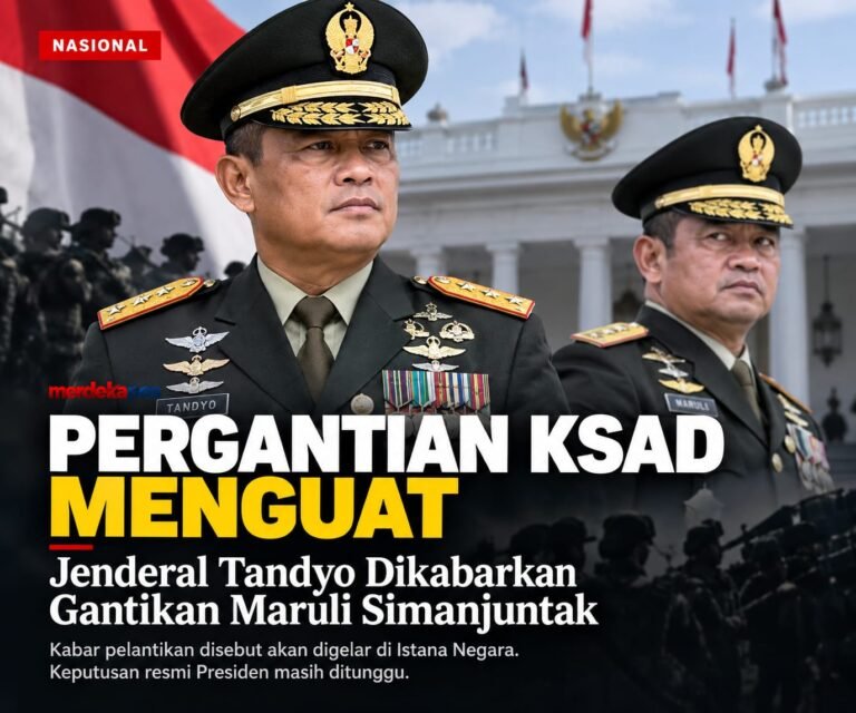 Pergantian KSAD Menguat, Jenderal Tandyo Dikabarkan Gantikan Maruli Simanjuntak